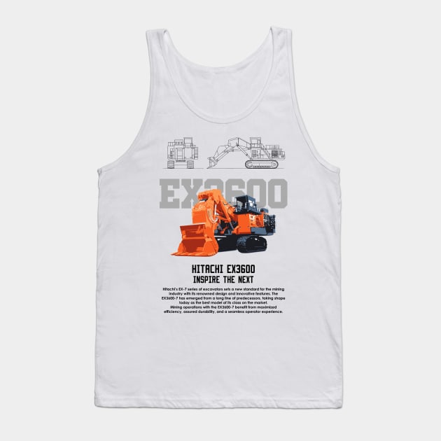 Excavator Tank Top by plutominer